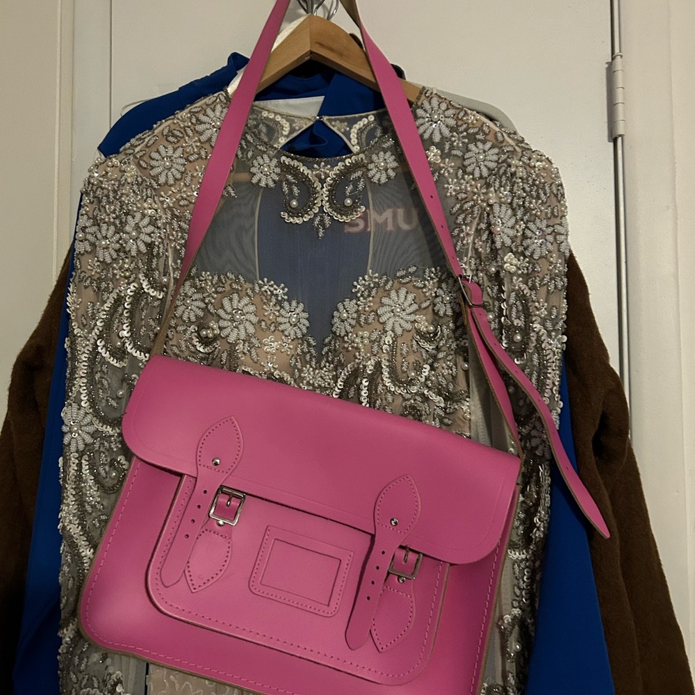 NWOT Barbie pink the Cambridge satchel company crossbody bag purse